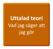 Uttalad teori Vad jag säger att jag gör